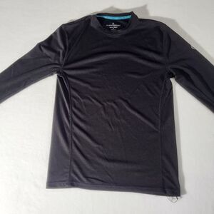 ClimateSmart Baselayer Shirt Mens Med Black Solid Modal Wicking Stretch Outdoor